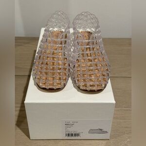 The Row Mara Jelly ballerina flats in clear, size 37. Brand new in box!